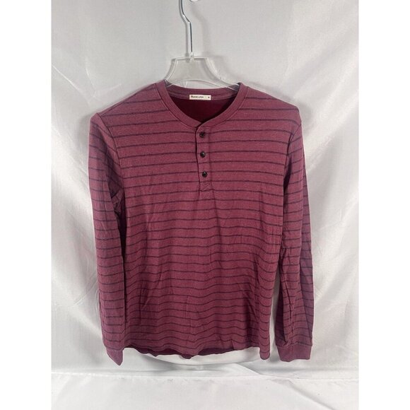 Marine Layer Double Layer Lined Shirt Crewneck Long Sleeve Mens Medium - Picture 1 of 16
